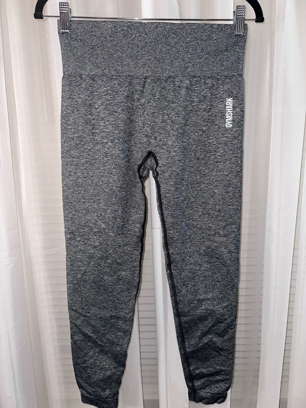 Gymshark Kids Gray High-Waist Heathered Leggings